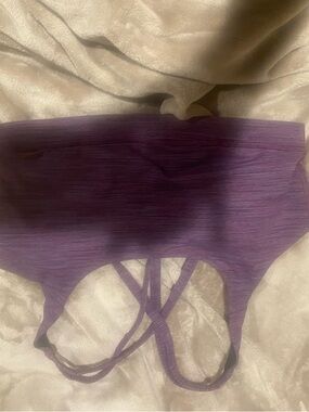 lululemon athletica Purple Ribbed Strappy Sports Bra